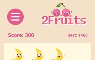 2Fruits — new way of 2048 puzzle! screenshot 1