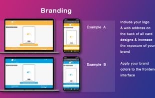 Add your logo and web address to the back of all cards