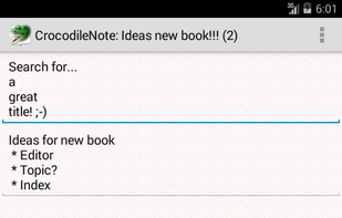 CrocodileNote screenshot 1