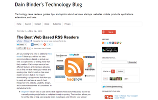 Dain Binder's Technology Blog screenshot 1