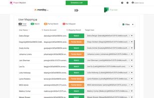 Project Migrator interface