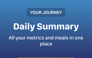Daily summary of your tracked things through out the day