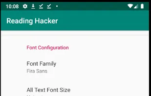 Different Font Configurations