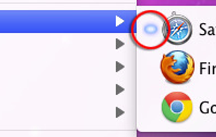 Open applications marked