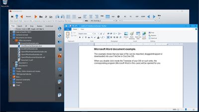 Built-in storage and program launcher for office files