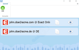 Multiple accounts vis