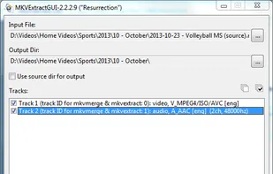 MKVExtractGUI screenshot 1