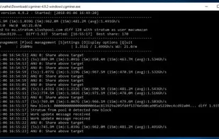 CGMiner screenshot 1