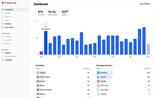 Aptabase screenshot 1