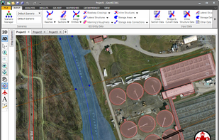 Generate floodplain and floodway mapping from HEC-RAS results and 3D digital elevation terrain data.