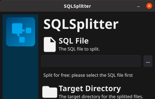 SQLSplitter screenshot 2