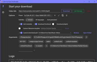 Cube YouTube Downloader (youtube-dl-wpf) screenshot 1