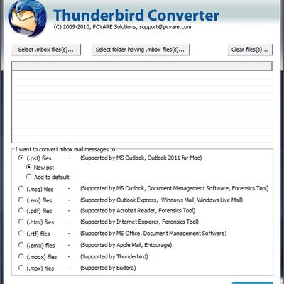 Select Thunderbird Emails 