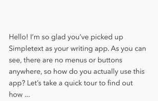 Simpletext screenshot 1