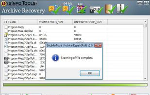 After the scanning process completed, the message will be displayed on your screen, click on OK button to see recovered files.