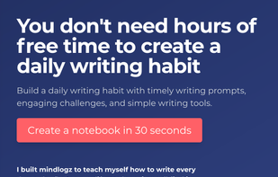 You can create a new notebook in as little as 30 seconds.