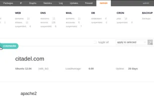 Vesta Control Panel screenshot 3