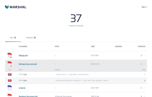 Within minutes, Marshal returns a sanitized, redacted threat report so you can take action. 
