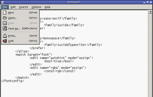 Leafpad screenshot 1