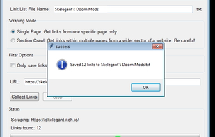 Web Link Collector 1000 screenshot 1