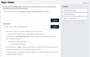 RegEx Helper screenshot 2