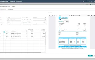 Extract data from purchase invoices and automatically enter it into Business Central using AI-driven data entry