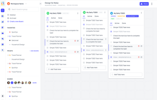Manage your todo list in a single dashboard. 