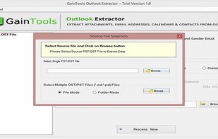 GainTools Outlook Extractor screenshot 1