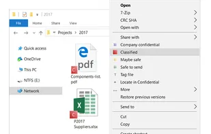 Tag files in Dropbox or OneDrive folders.