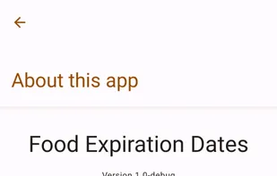 Food Expiration Dates screenshot 3