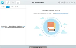 Main interface of Any eBook Converter