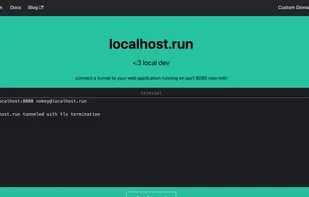 localhost.run screenshot 1