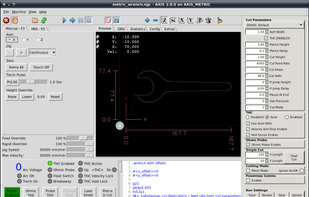 LinuxCNC screenshot 1