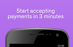 Sign up and be up and accepting payments in 3 minutes