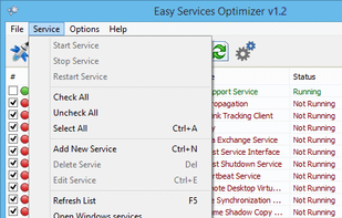 Easy Service Optimizer screenshot 1