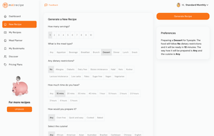 Recipe ingredients search
