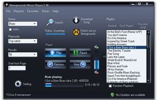 Newgrounds Music Player