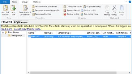 Advanced Task Scheduler screenshot 1