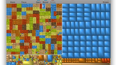 much older version of GrandPerspective showing file view