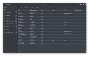 Data with Dark Theme