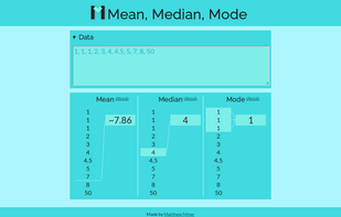 Mean, Median, Mode screenshot 1