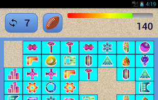 Abstract theme with timer. Medium grid size.