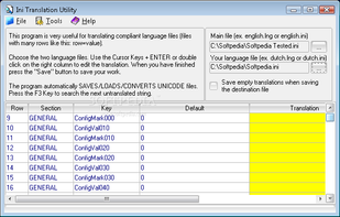 Ini Translation Utility screenshot 1