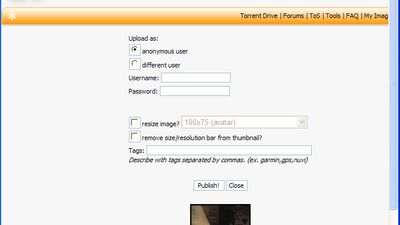 Picasa ImageShack Uploader