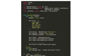 Qt for Python (PySide) screenshot 1