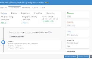 An example contact record