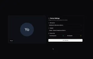 App Interview Landing Join Room