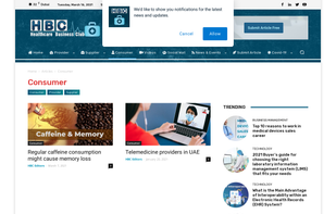 healthcare consumers section for all topics about new consumer technologies and health tips 