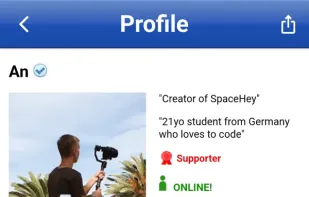 SpaceHey screenshot 2