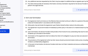 It take only a few clicks to create contract template